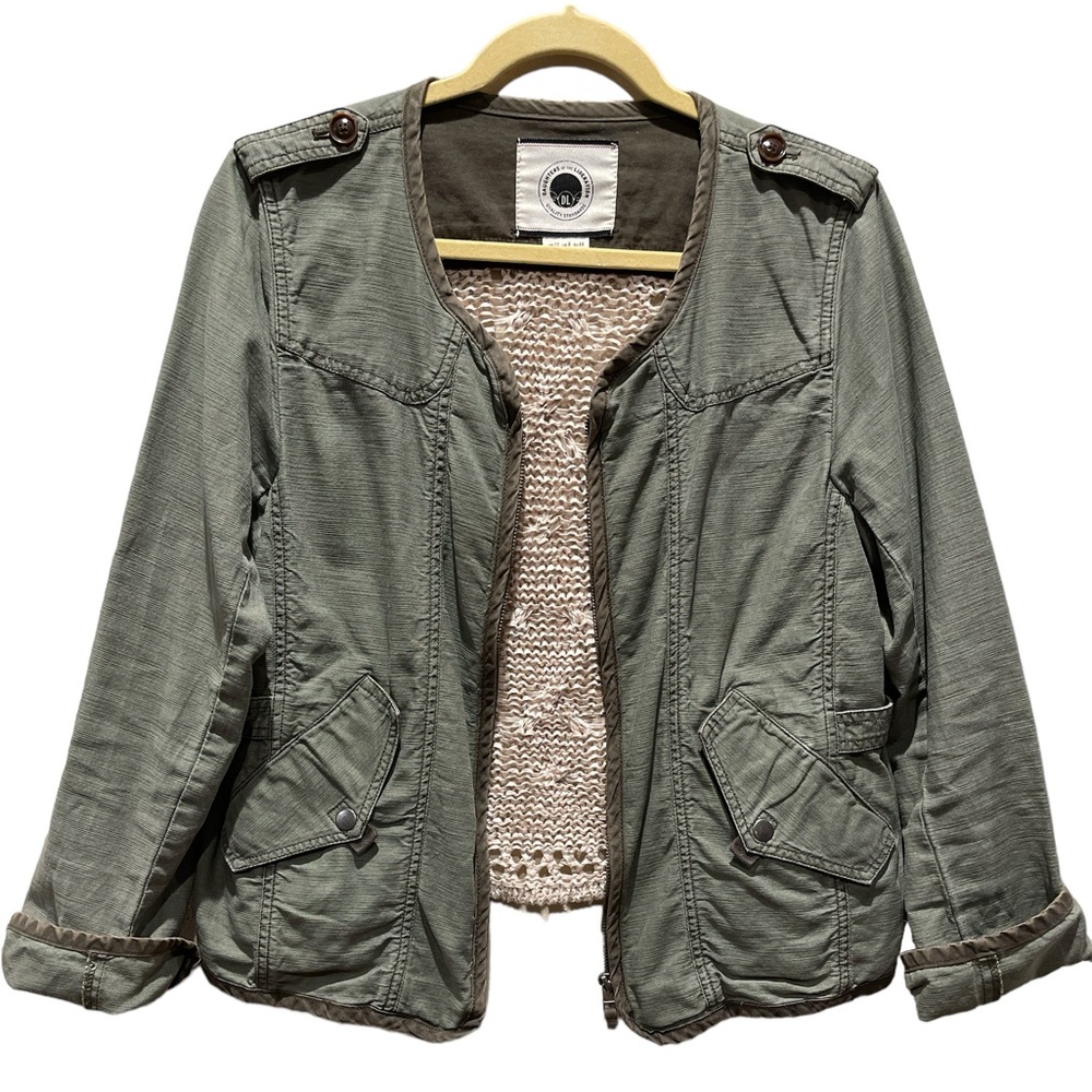 Anthropologie Green Utility Jacket